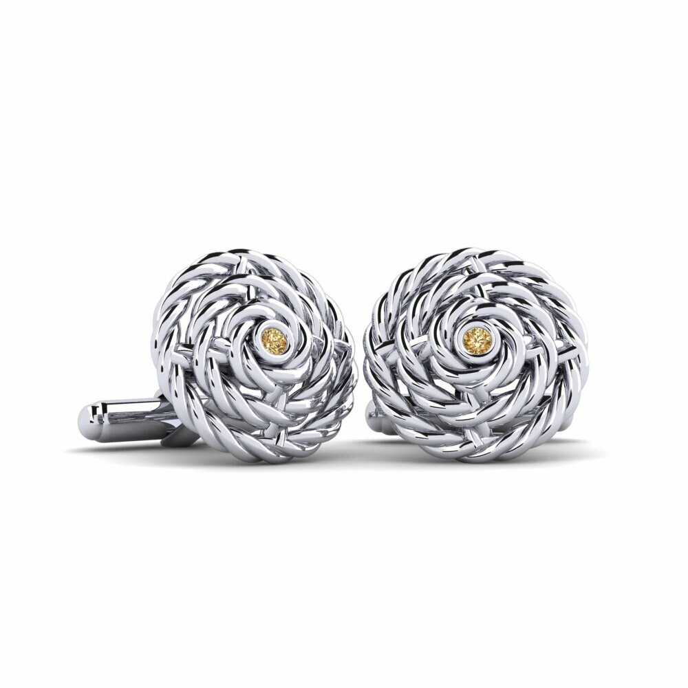 Brown Diamond Cufflink Horsis