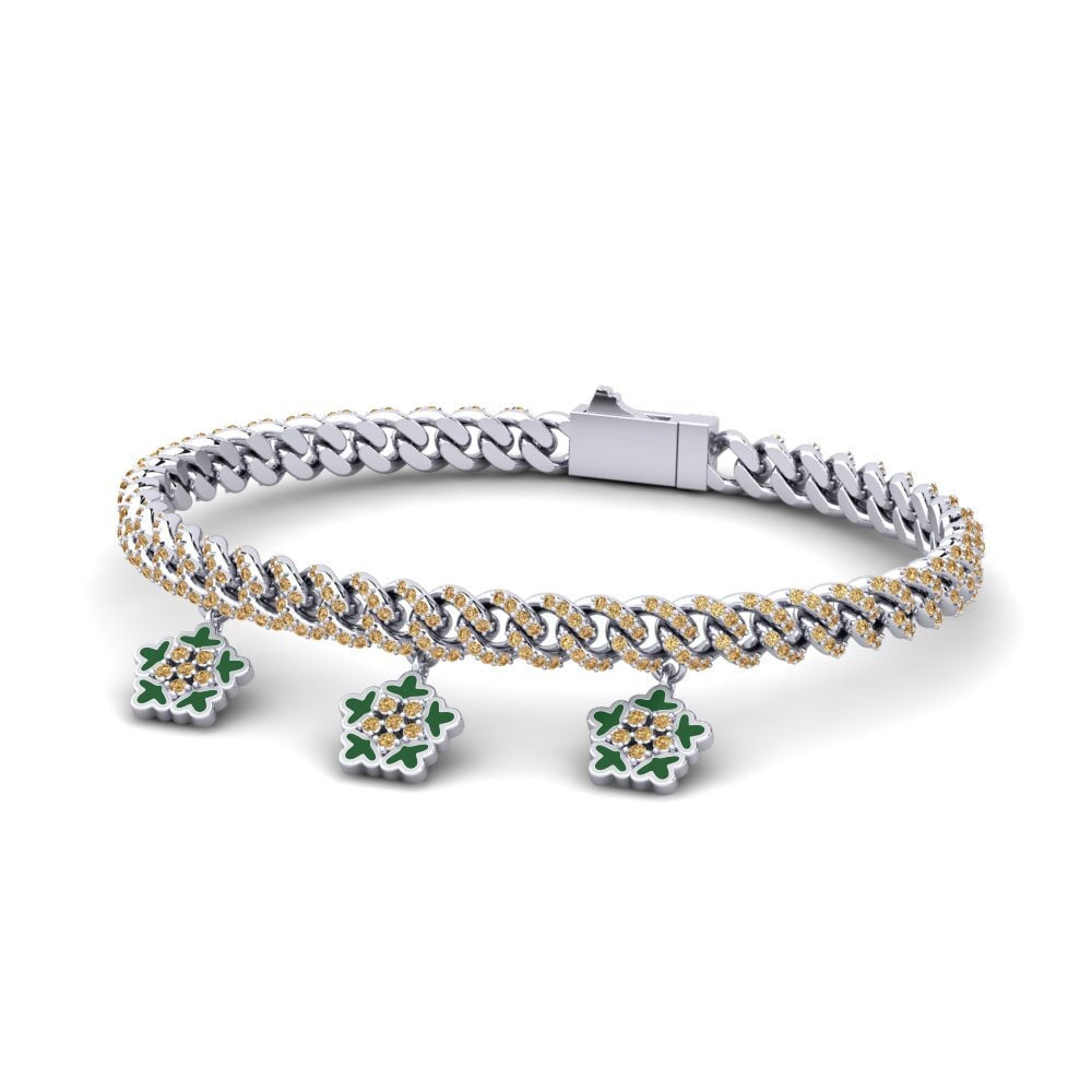 Brown Diamond Women's Bracelet Hosem