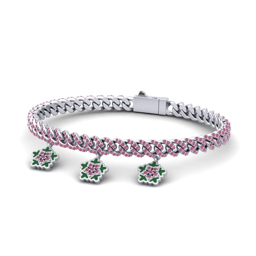 Rhodolite Garnet Women's Bracelet Hosem