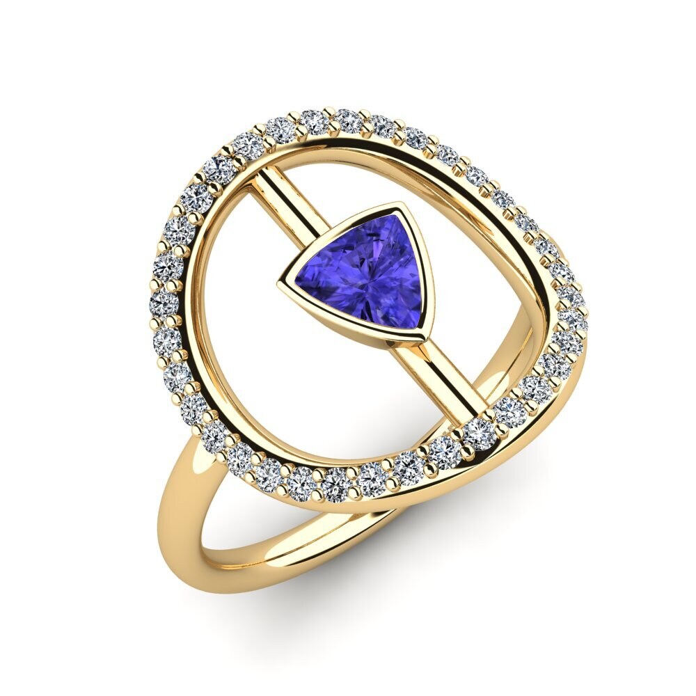 Trillion Tanzanite Ring Howoq