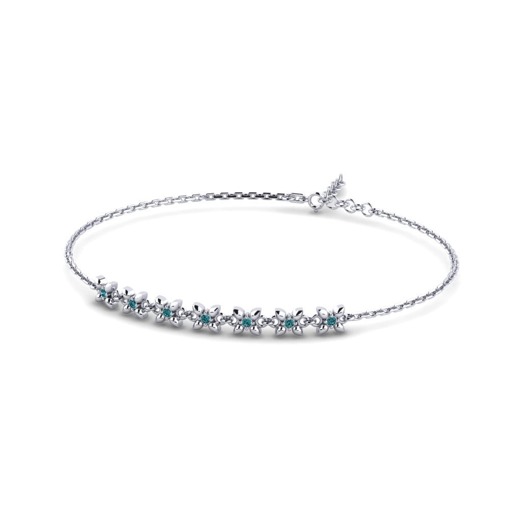 Diamant Bleu Bracelet pour femme Hoxha