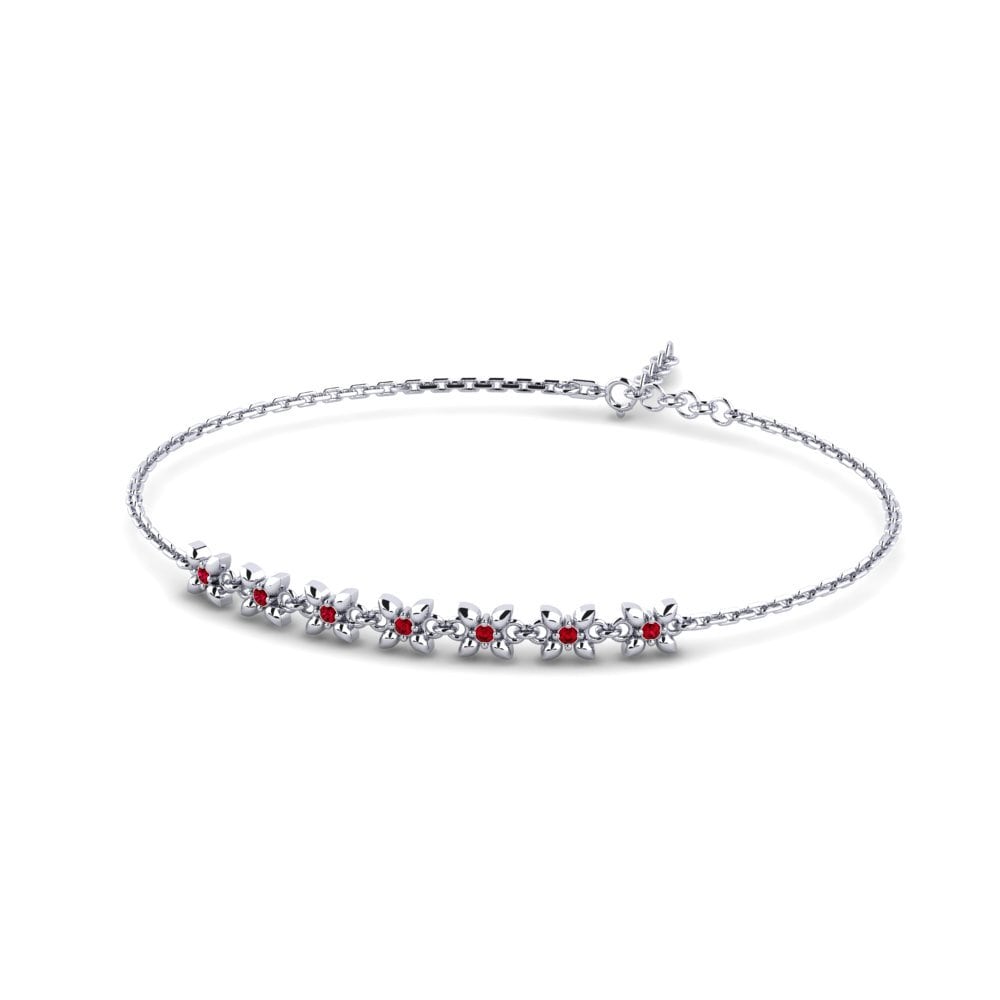 Zircone Rouge Bracelet pour femme Hoxha