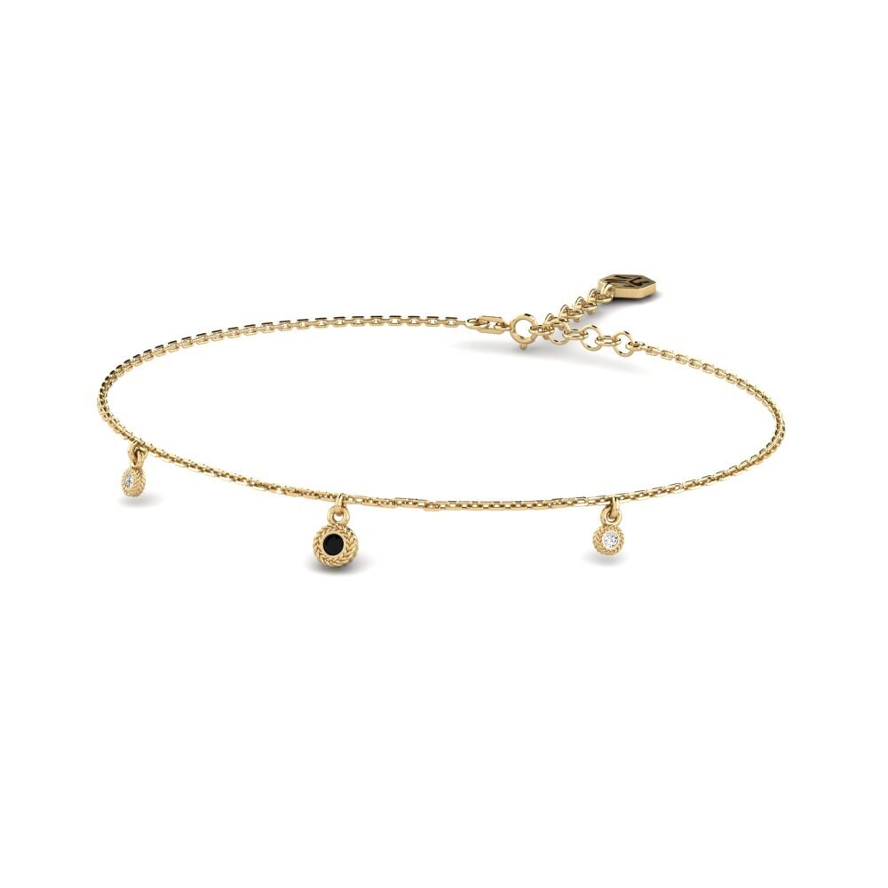 Schwarzer Onyx Damen armband Hraf