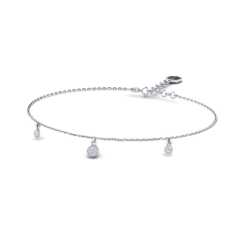 Palladium 950 Diamant De Synthèse Bracelet pour femme Hraf
