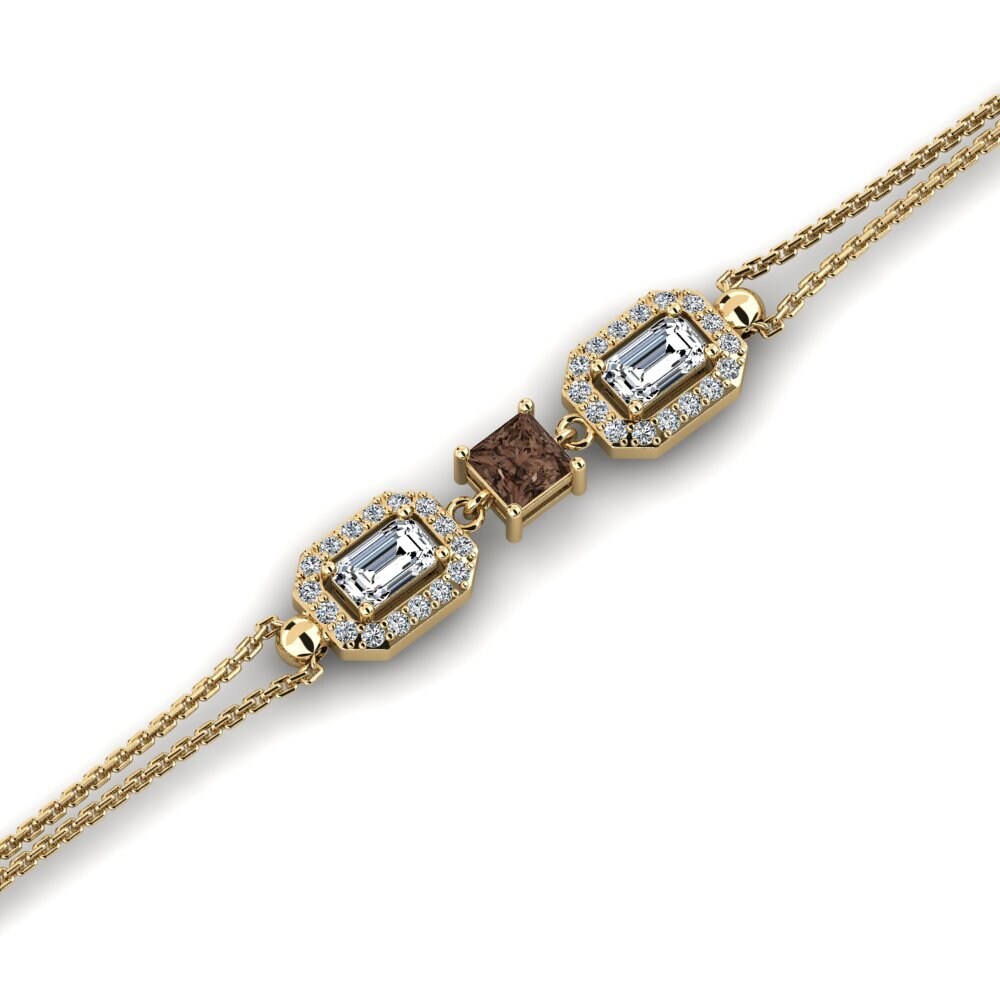 Princess Smoky Quartz Women's Bracelet Hrump