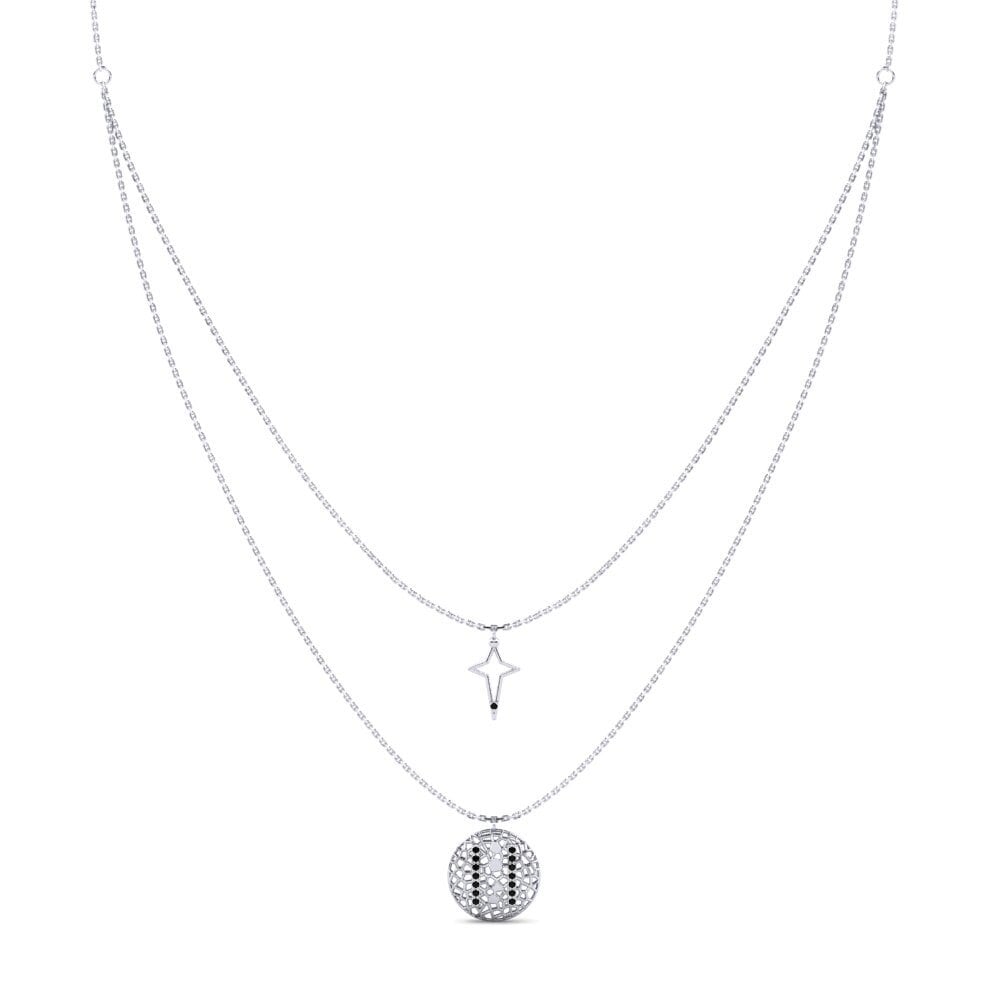 Ónix Negro Collar de Mujer Htenige