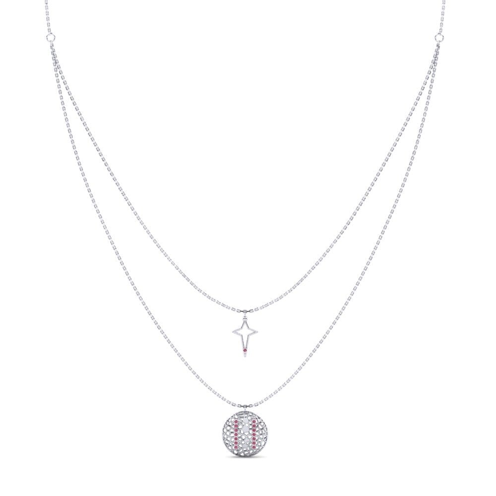 Rhodolite Garnet Women's Necklace Htenige