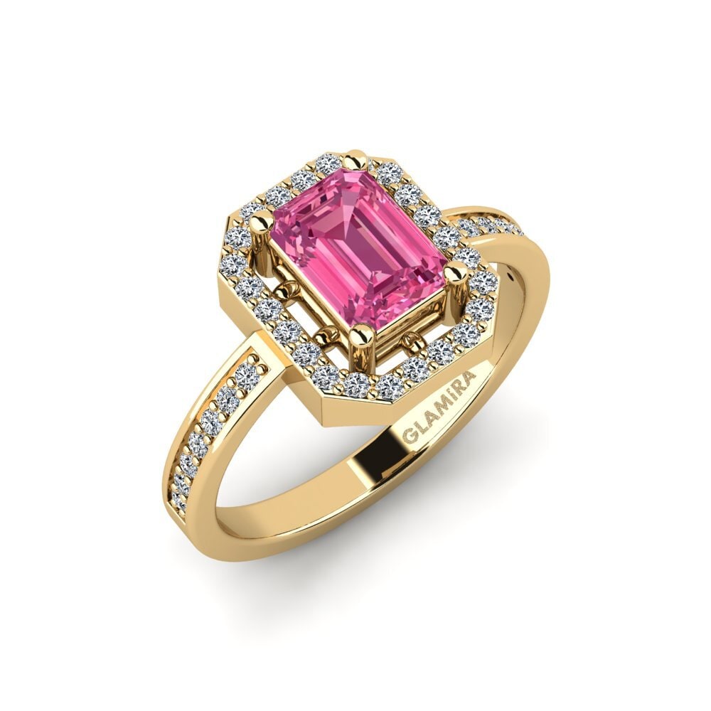 Pink Tourmaline Engagement Ring Hudala