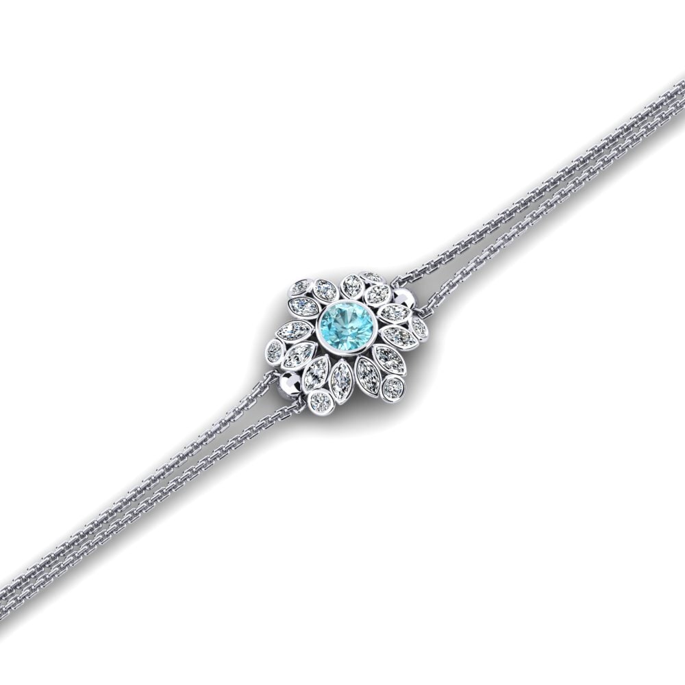 Blue Zircon Women's Bracelet Huddler