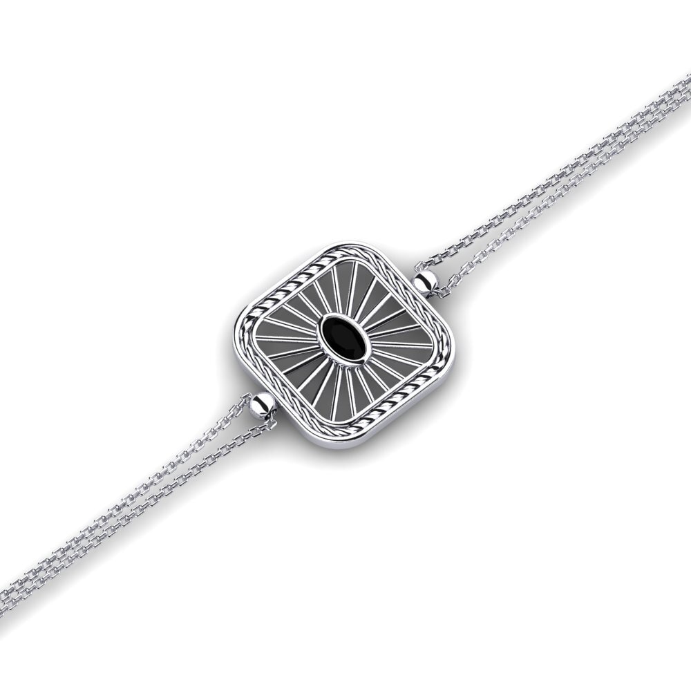 Oval Black Diamond Women's Bracelet Huemul