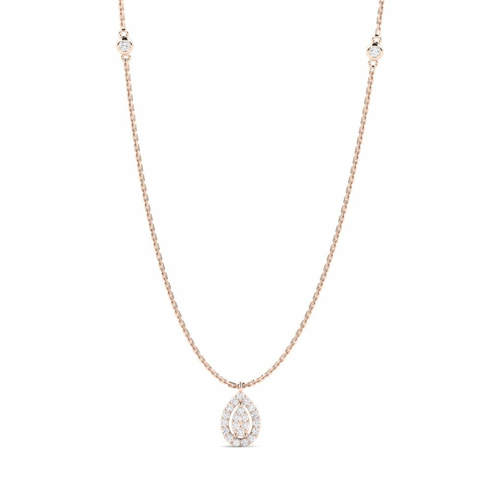 14k Rose Gold Women's Necklace Hugis