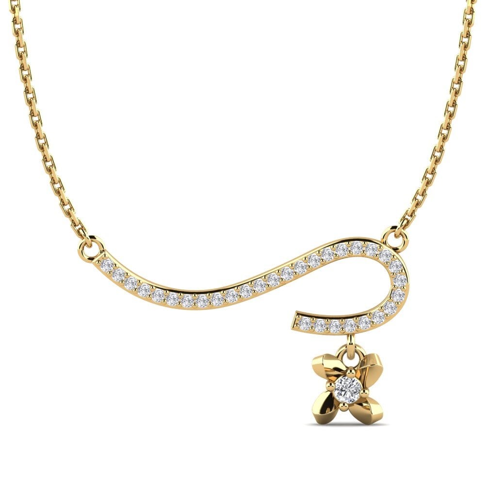 Compre Collar De Mujer Armella En Corte Redondo 0.29 Quilates 9k Oro