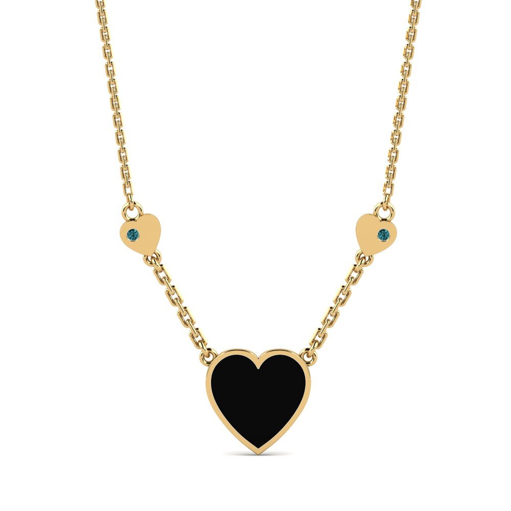 Blue Diamond Women's Necklace Hums