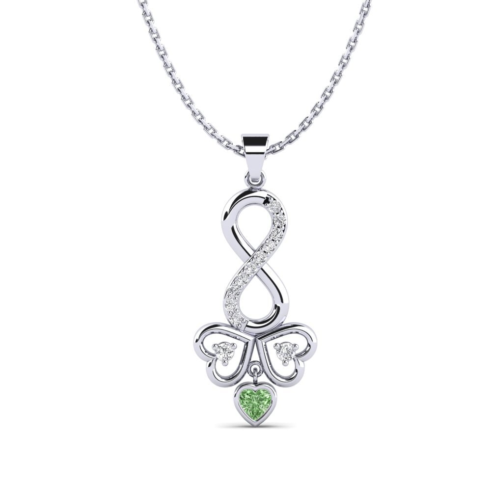 Green Diamond Women's Pendant Huppoth