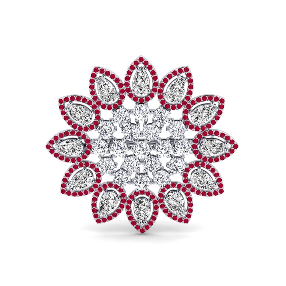 Moissanita Broche Hutt