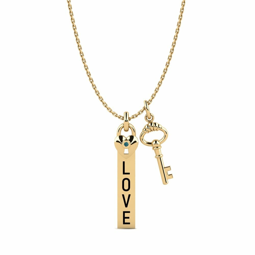 Blauwe Diamant Dames Hanger Hutwaret
