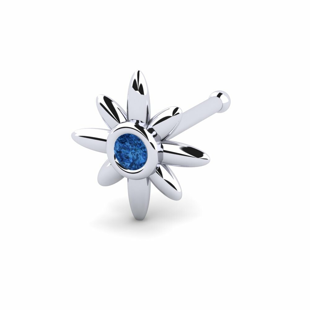 Donker Blauwe Zirkoon Neus Pin Hyten