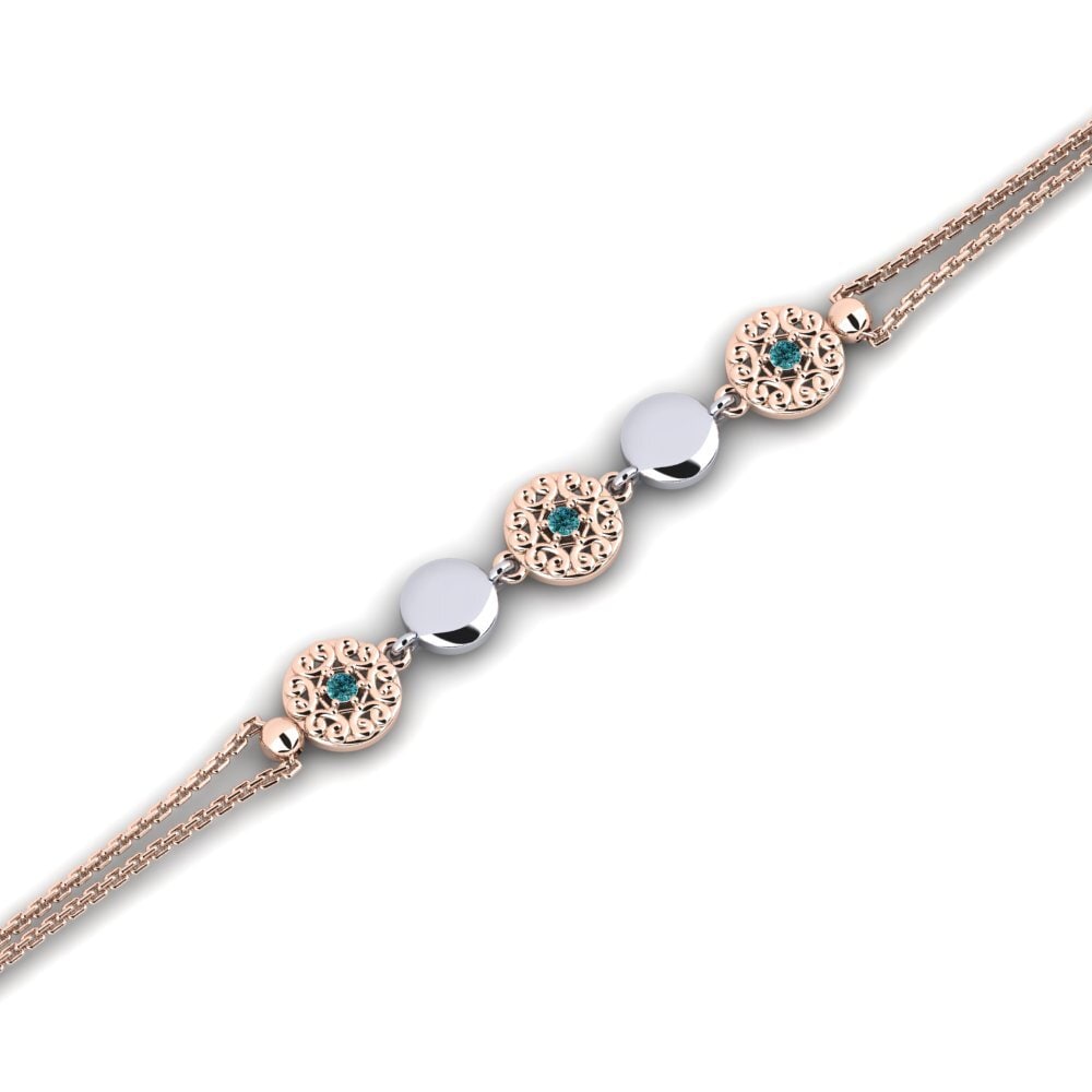 Diamant Bleu Bracelet pour femme Iberian