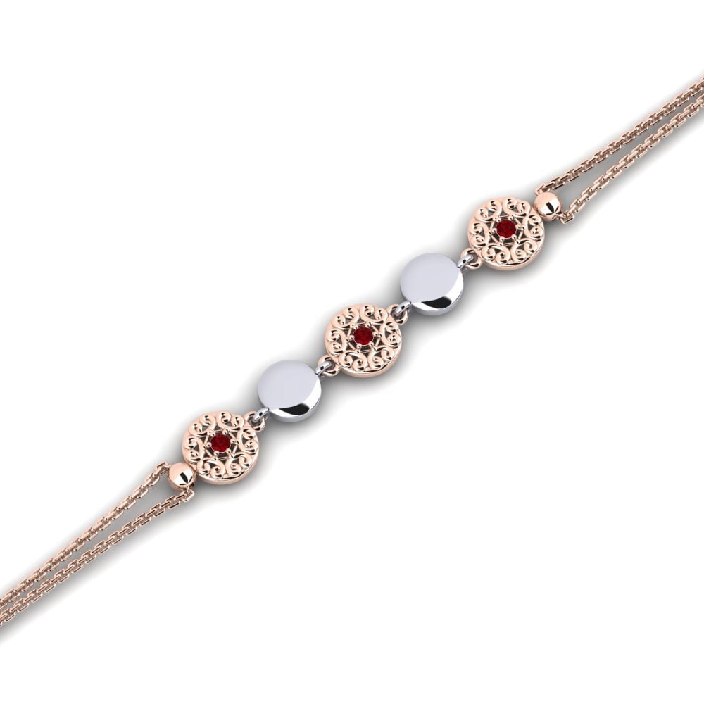 Zircone Rouge Bracelet pour femme Iberian