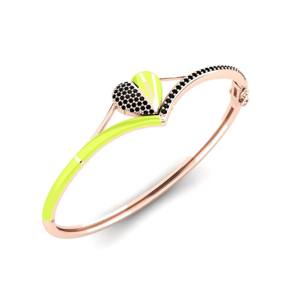Black Sapphire Women's Bangle Iceblue