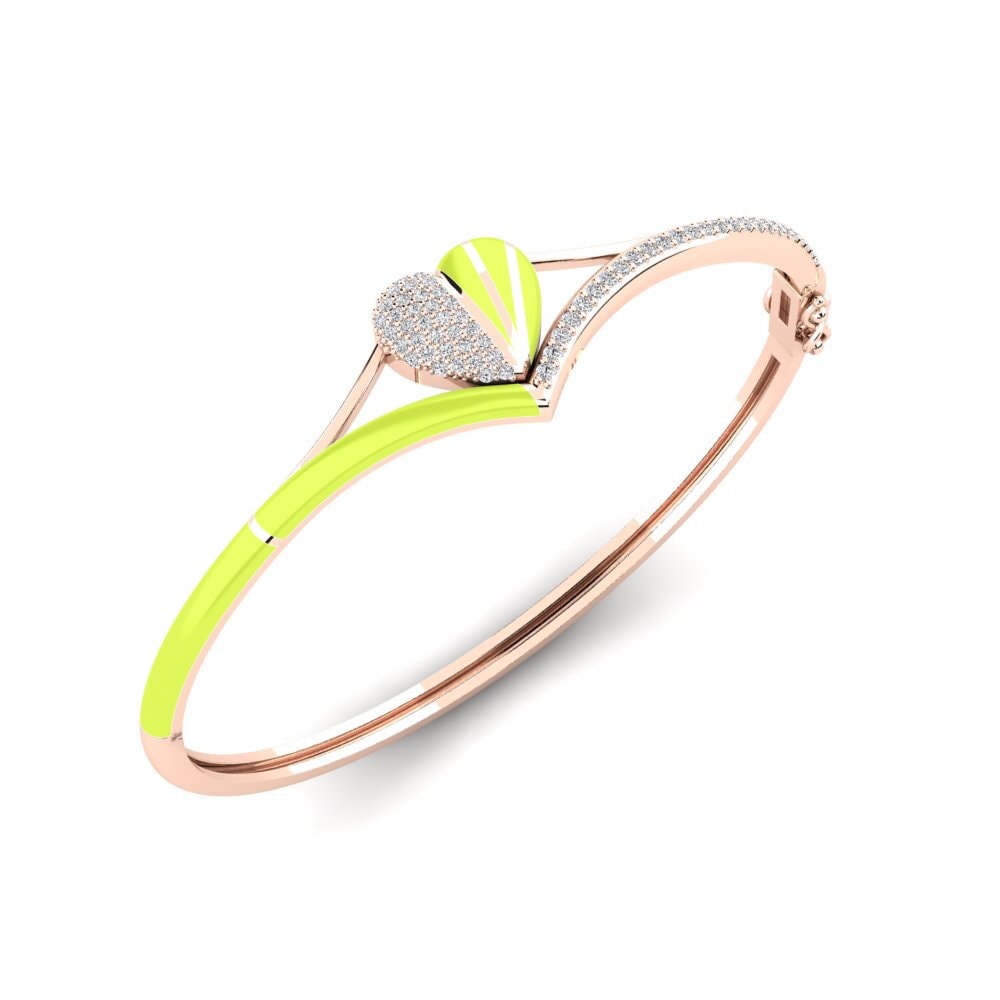 Diamant Damen armreif Iceblue