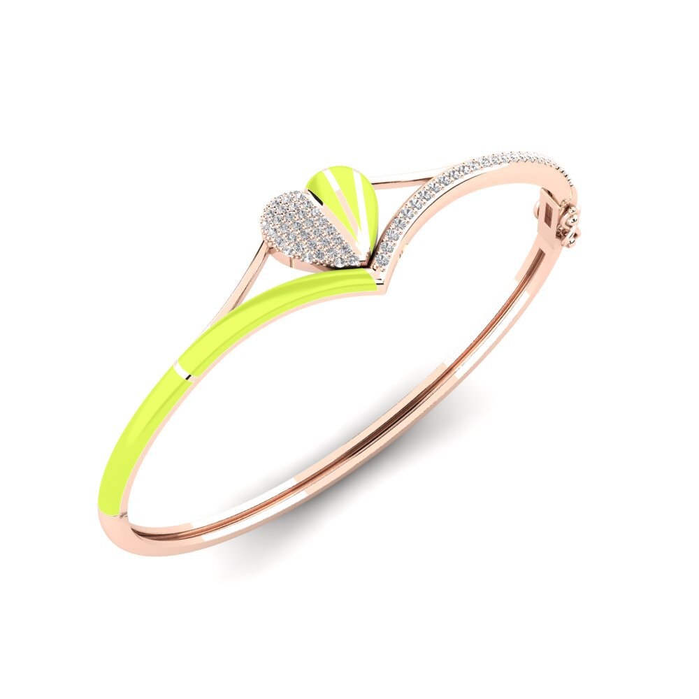 White sapphire Women's Bangle Iceblue