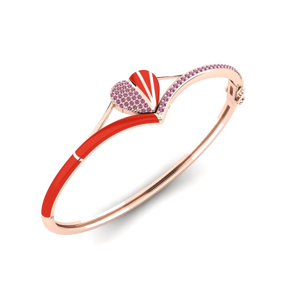 Rhodolite Garnet Women's Bangle Iceblue