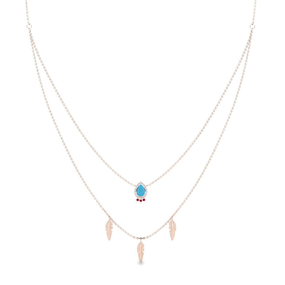 14K Rood Goud Ketting Icyizere