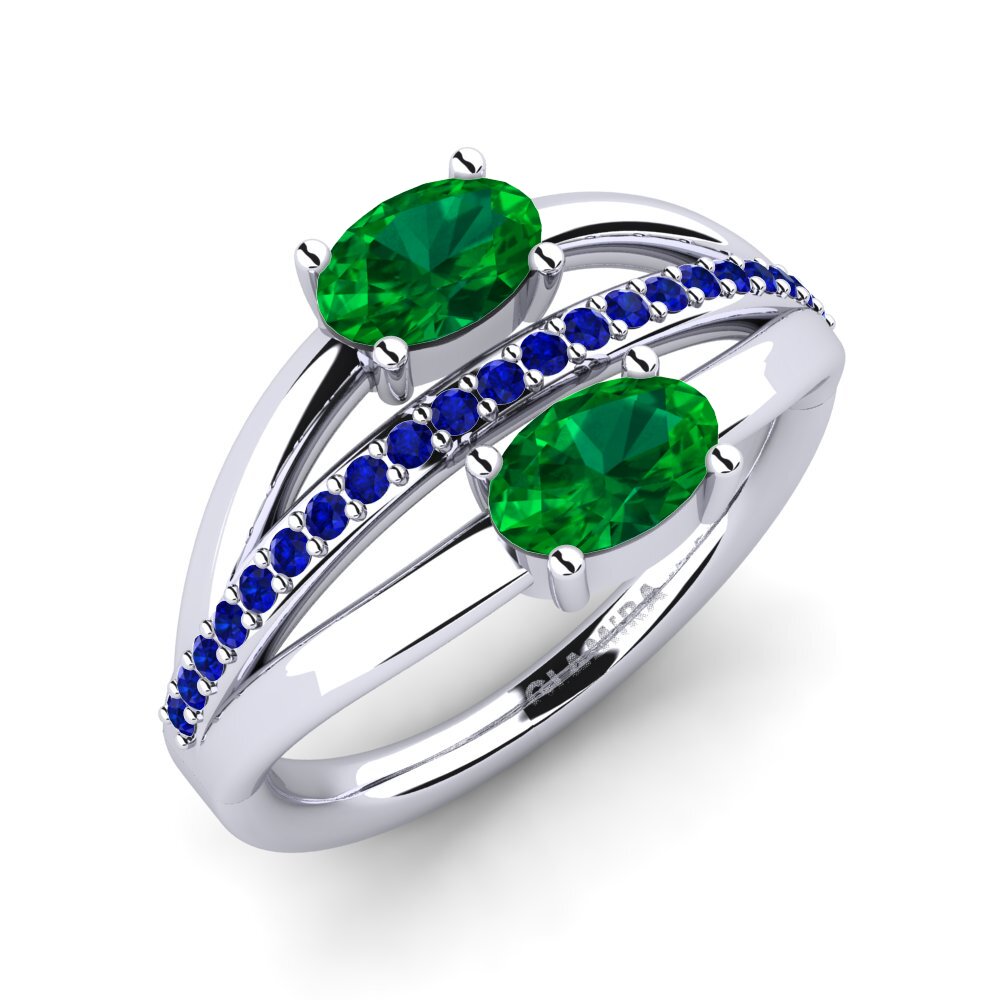 Emerald (Lab Created) Ring Idania
