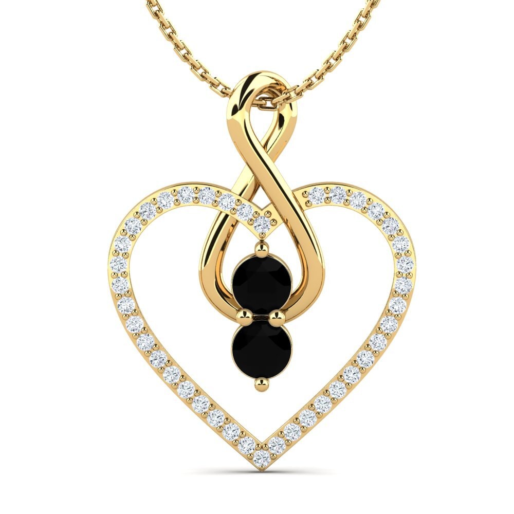 Black Sapphire Women's Pendant Idelia