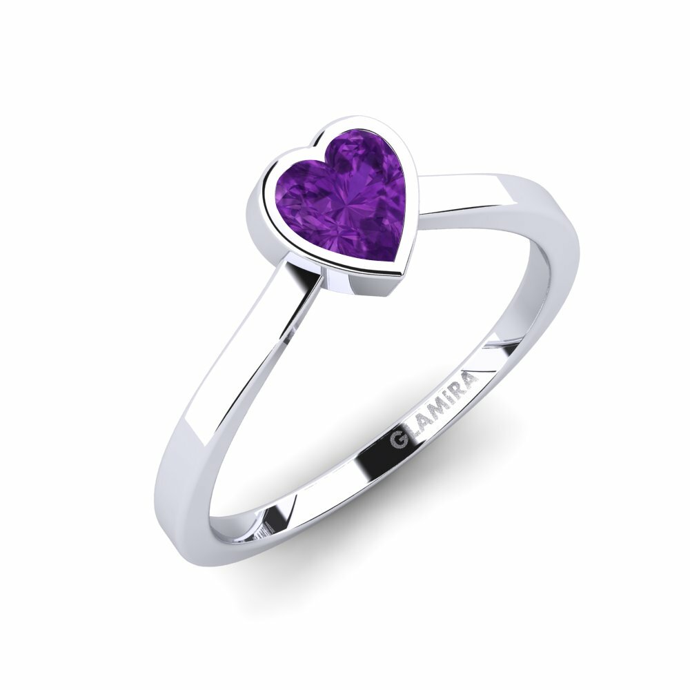 Amethyst Engagement Ring Idly