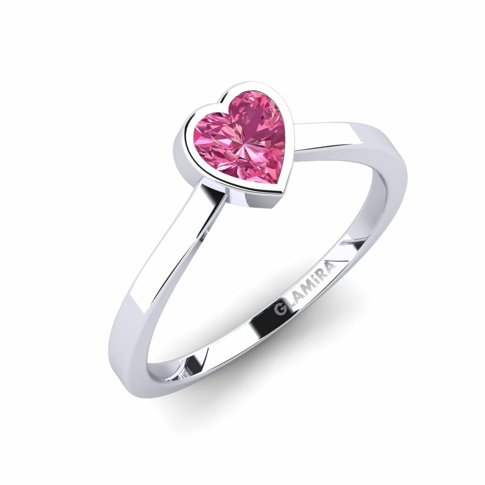 Turmalina rosa Anillo de Mujer Idly