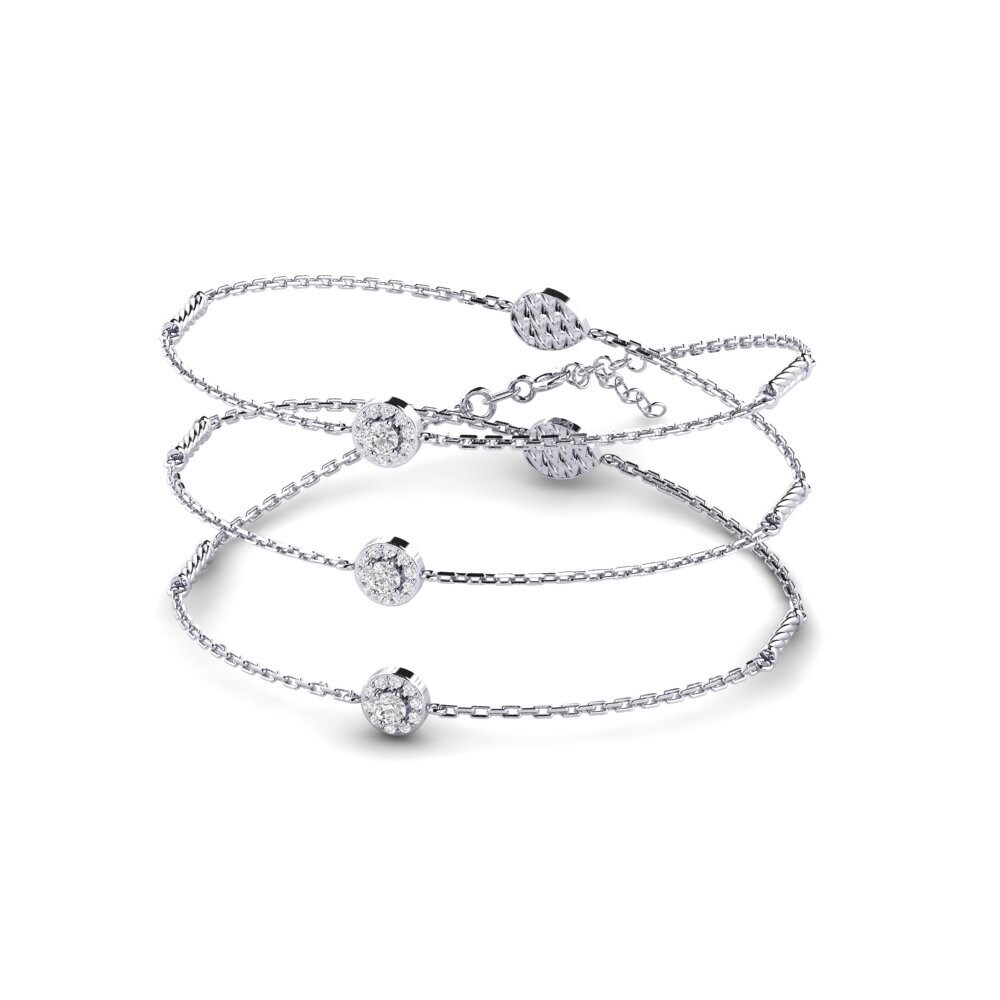 White Silver Smoky Quartz Women's Necklace Ifuru