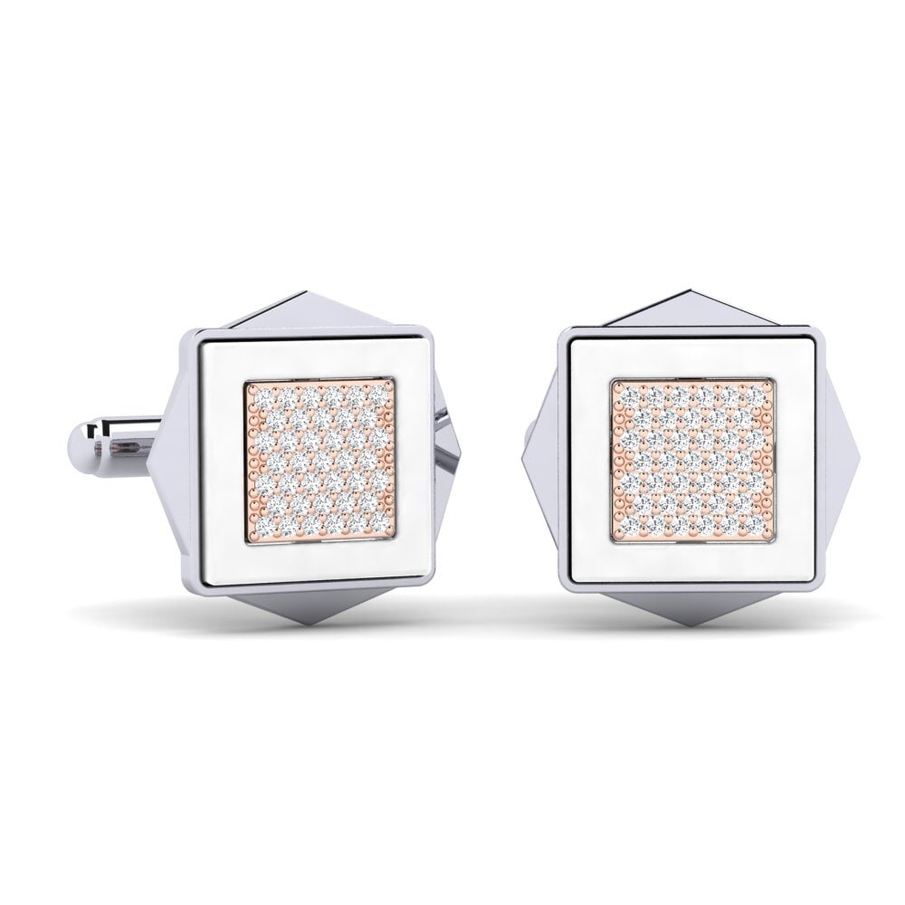 18k Oro Blanco / Rosa Gemelo Ignacio