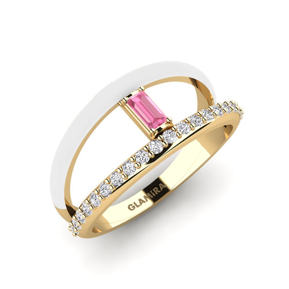 Saphir Rose Bague Ikaria