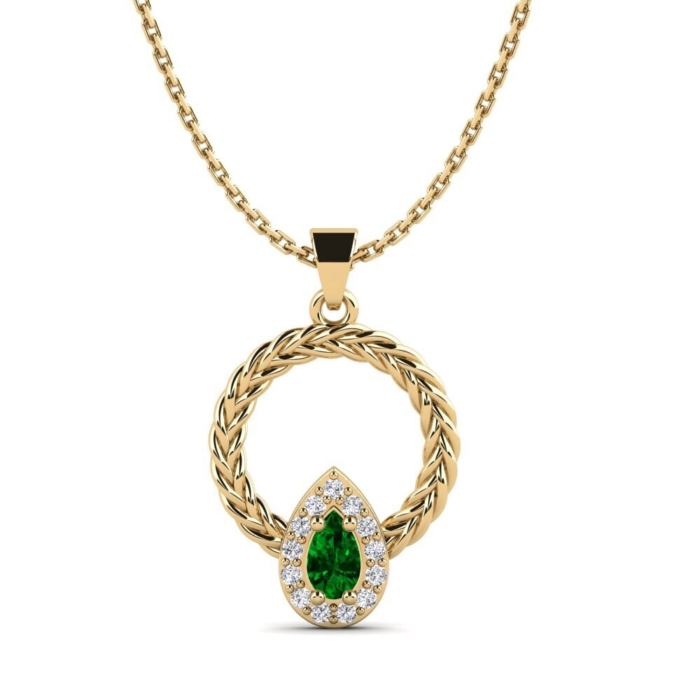 Circonita Verde Colgante de Mujer Iktsuarkpok