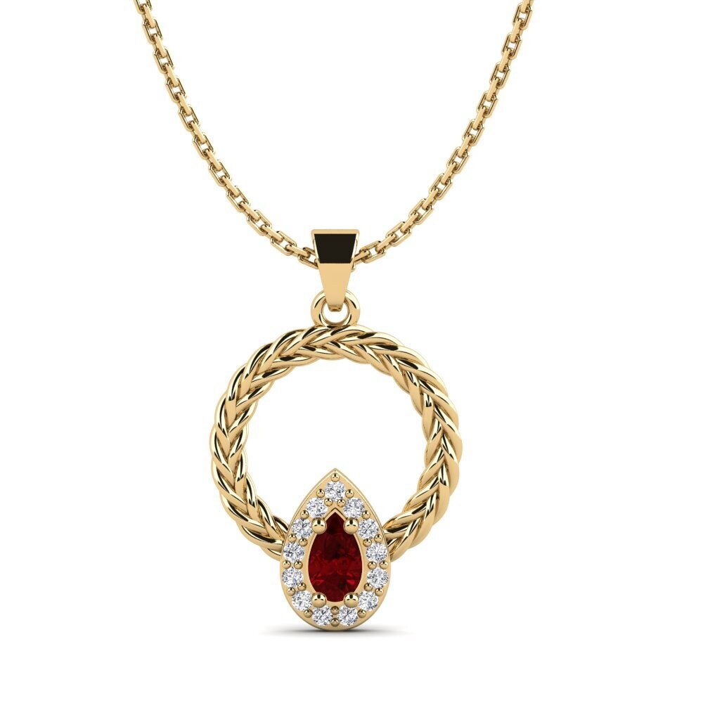 Circonita Roja Colgante de Mujer Iktsuarkpok