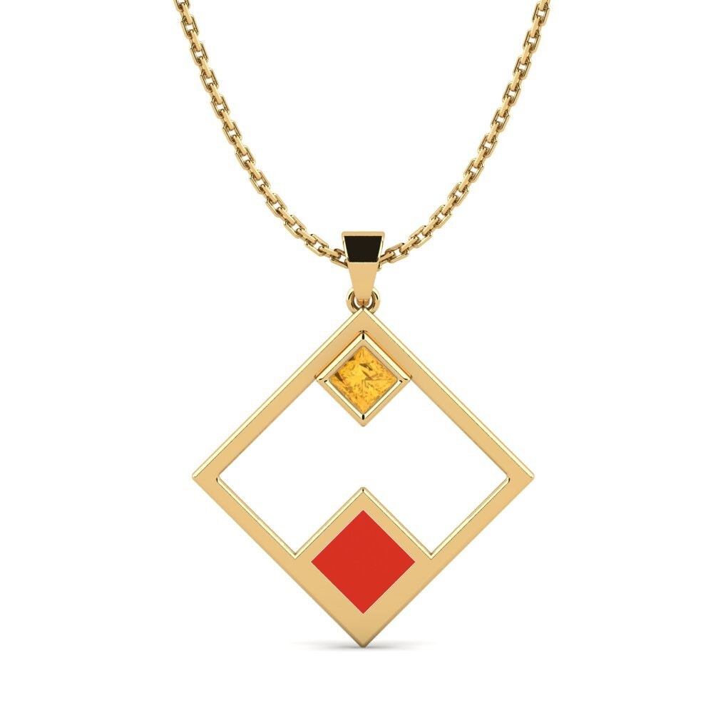 Citrine Women's Pendant Ilda