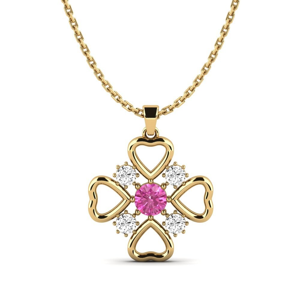 Topacio Rosa Colgante de Mujer Ilesha