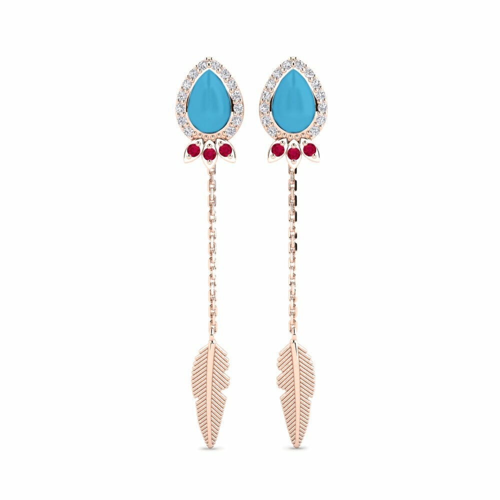 14k Rose Gold Women's Earring Ilewyrch