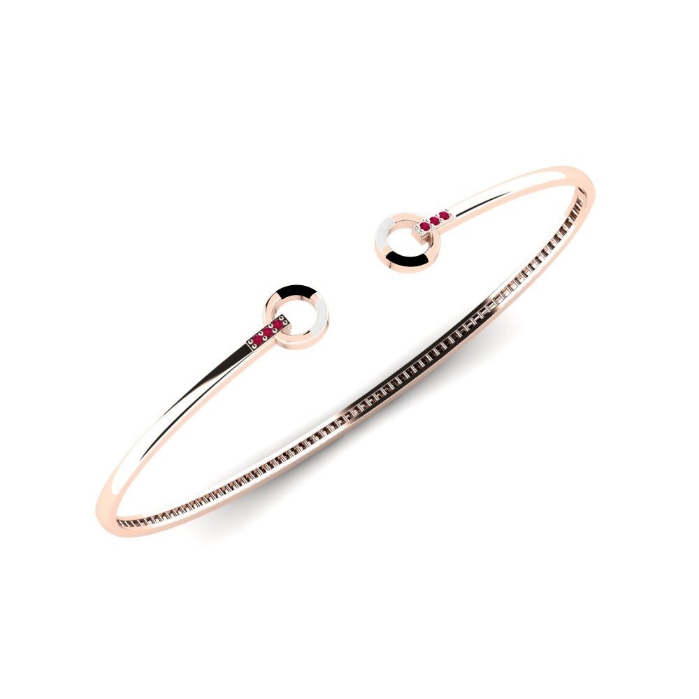 14ct Rose Gold Ruby Palm Cuff Illogical