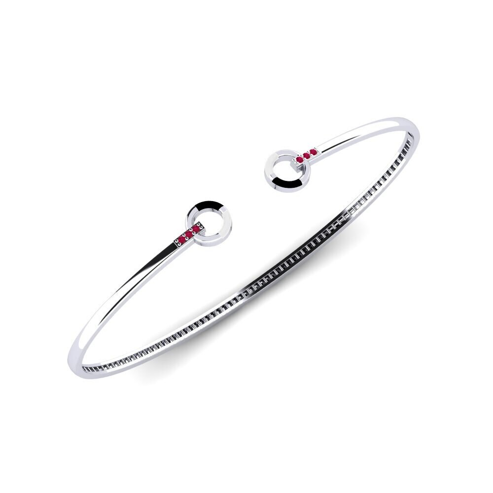 18ct White Gold Ruby Palm Cuff Illogical
