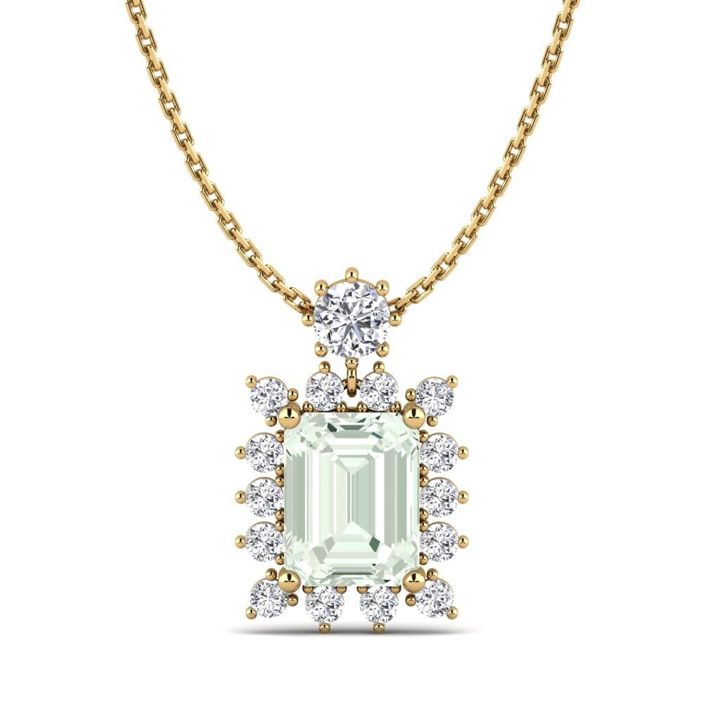 Green Amethyst Women's Pendant Illumed