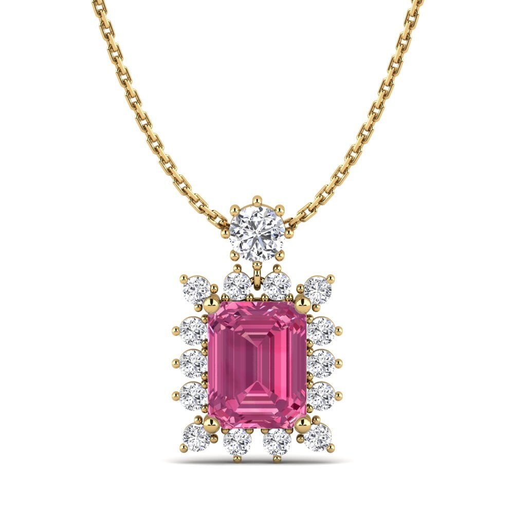 Pink Tourmaline Women's Pendant Illumed