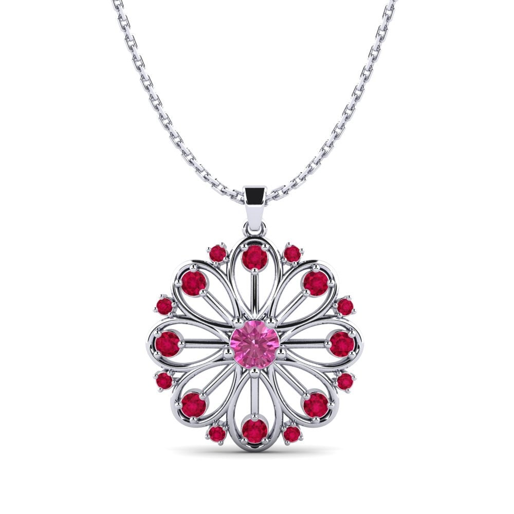 Pink Topaz Women's Pendant Illust