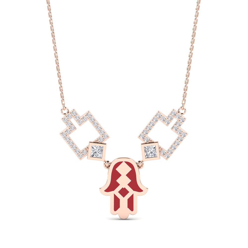 14ct Rose Gold Women's Necklace Imineti