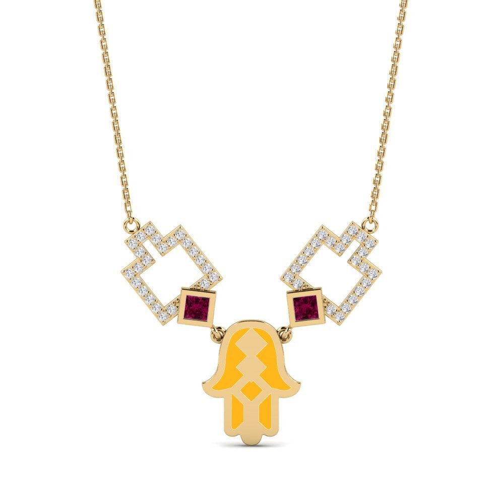 Rhodolite Garnet Women's Necklace Imineti