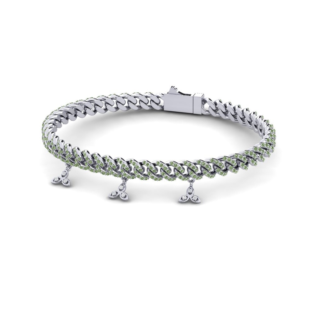 Diamante Verde Pulsera de Mujer Impenelly