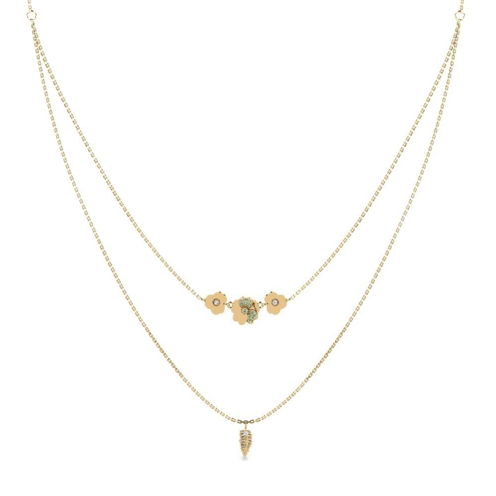 Green Diamond Women's Necklace Inconstancy