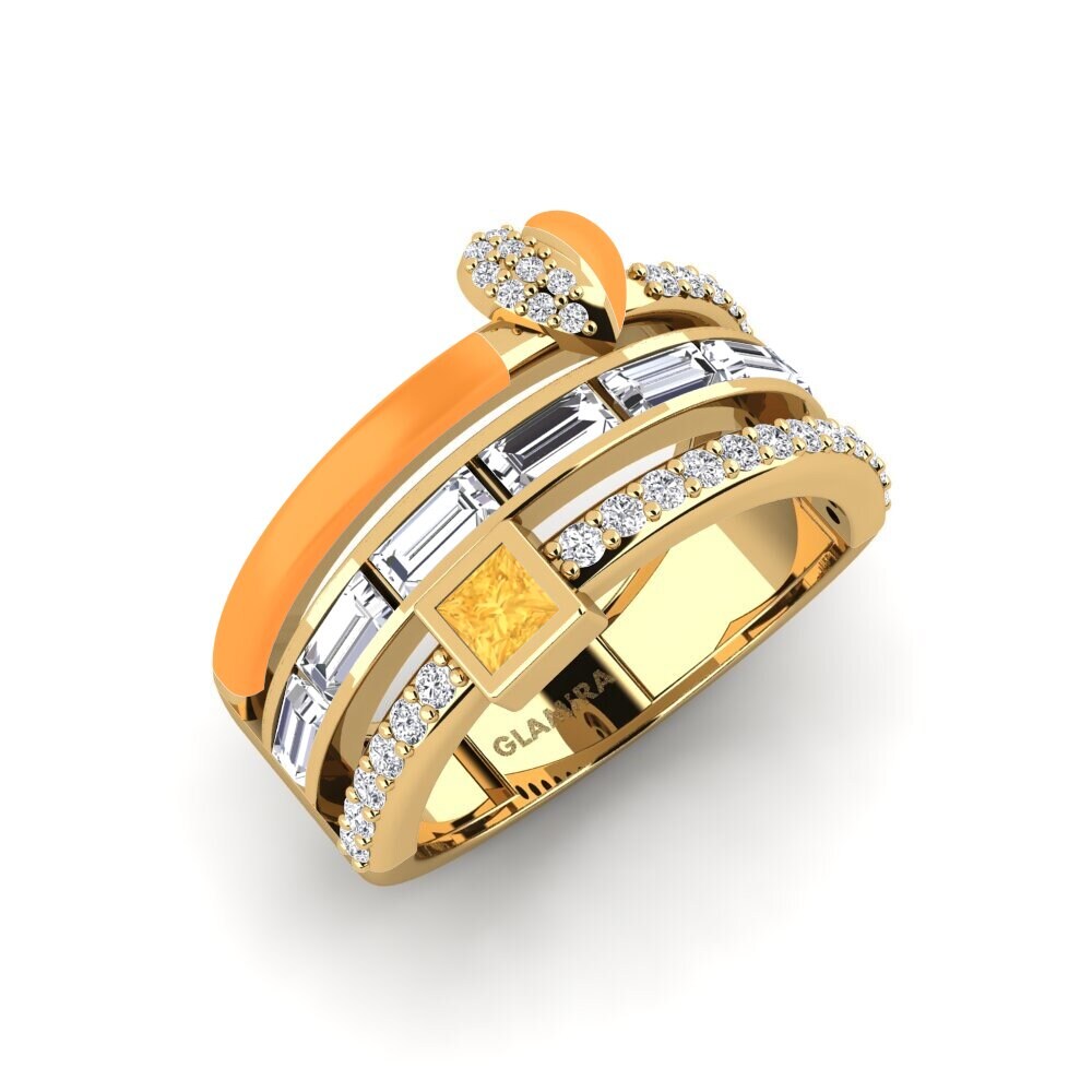 Citrine Ring Indigo